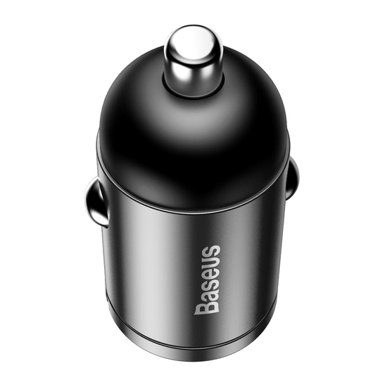 Baseus Tiny Star Mini autolaturi QC 3.0 USB 30W - Harmaa