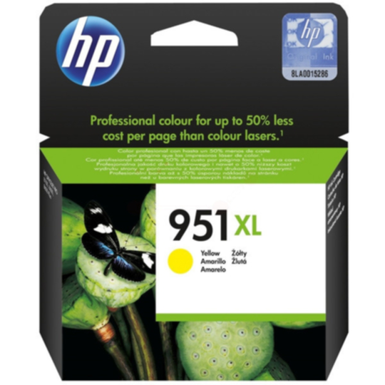 HP 951XL Mustepatruuna keltainen, 1500 sivua