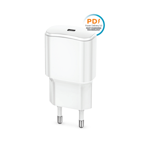 Forever TC-01 USB-C PD 3A Pikalaturi (20W) valkoinen