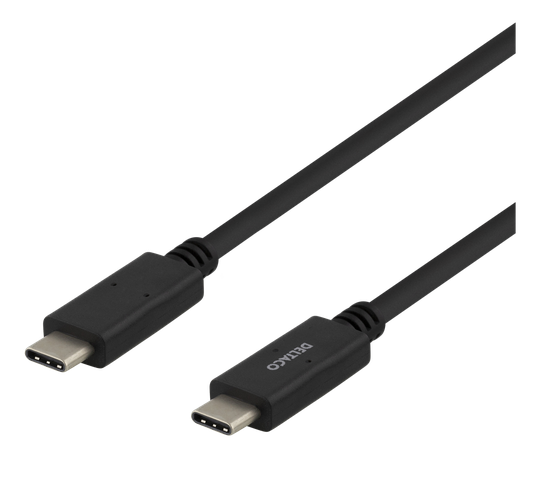 USB-C 2.0 -kaapeli, 3 M, USB-IF:n Sertifioima, 480 Mbit/s, Musta