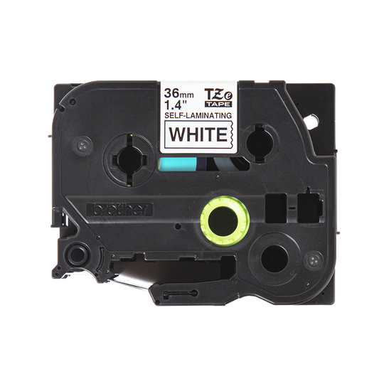 BROTHER TZESL261 36MM BLK ON WHT SELF LAMINATE