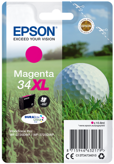 EPSON Singlepack Magenta 34XL DURABrite