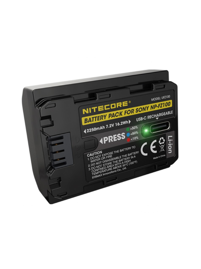 Nitecore ufz100 usb-c rechargeable (sony np-fz100) -akku