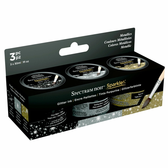 Spectrum Noir Sparkle Ink 30ml 3-setti Metallics