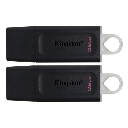 KINGSTON 32GB USB3.2 GEN 1 DATATRAVELER EXODIA (BLACK + WHITE) - 2 PIECES