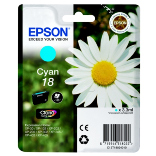 Epson 18 Mustepatruuna syaani, 180 sivua