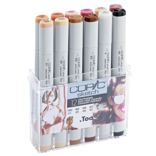 Copic Sketch 12-setti Skin tones