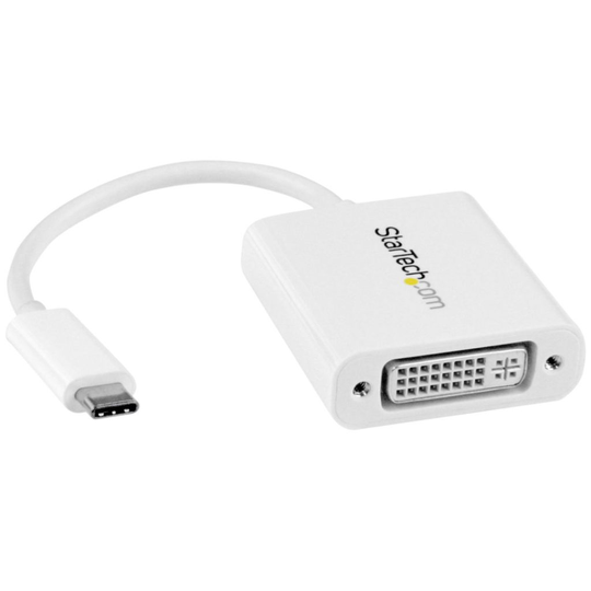 STARTECH USB-C To DVI Adapter - White