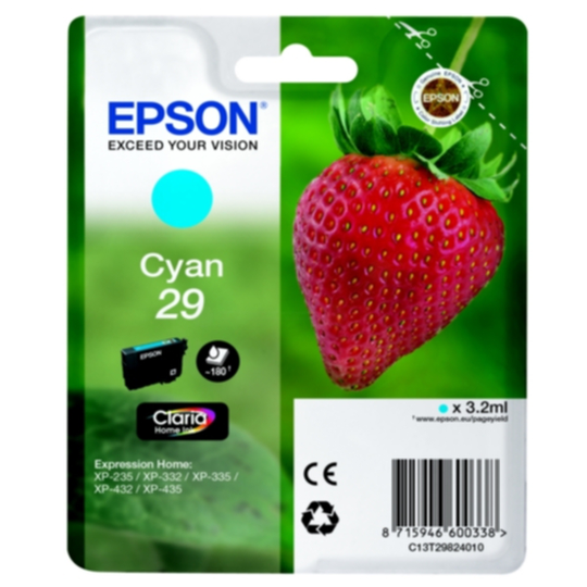 Epson 29 Mustepatruuna syaani, 180 sivua