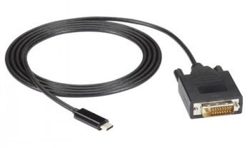 BLACK BOX USB-C ADAPTER CABLE - USB-C TO DVI ADAPTER, 1080P @ 60HZ, DP 1.2 ALT MODE 0.9M