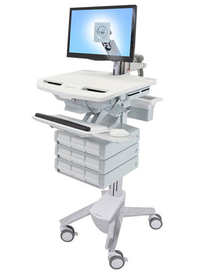 ERGOTRON STYLEVIEW CART LCD ARM 9 DRAWER