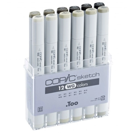 Copic Sketch 12-setti Warm Grey