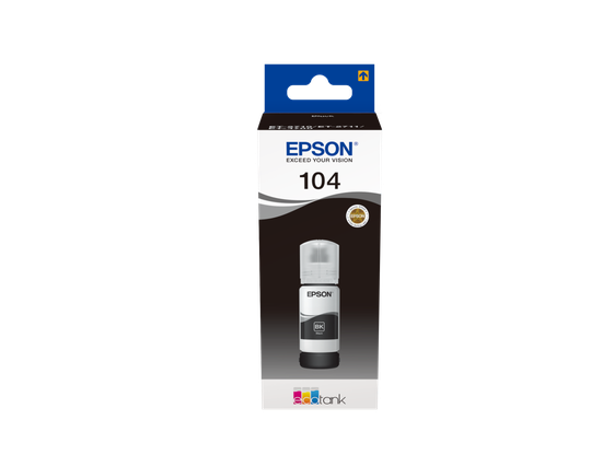 EPSON ECOTANK 104 BLACK INK BOTTLE