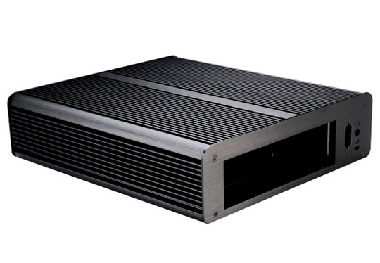 EULERM Fanless Barebone, MITX, 4x 2.5" Slots, USB 3.0, Black