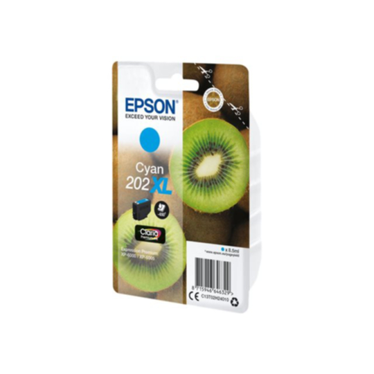 Epson 202XL Mustepatruuna syaani, 8,5 ml