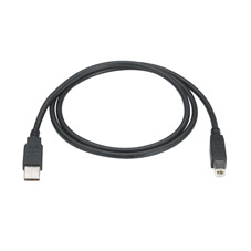 BLACK BOX USB 2.0 CABLE - TYPE A MALE TO TYPE B MALE, BLACK, 10-FT. (3.0-M)