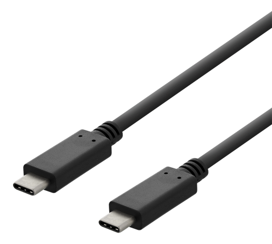 USB 2.0 -latauskaapeli, USB-C - USB-C, 3 A, 3 M, Musta