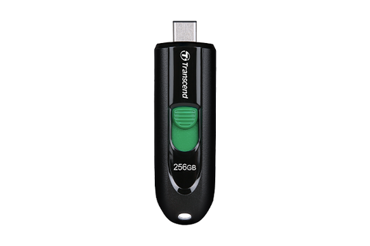 TRANSCEND 256GB, USB3.2, PEN DRIVE, TYPE-C, CAPLESS, BLACK