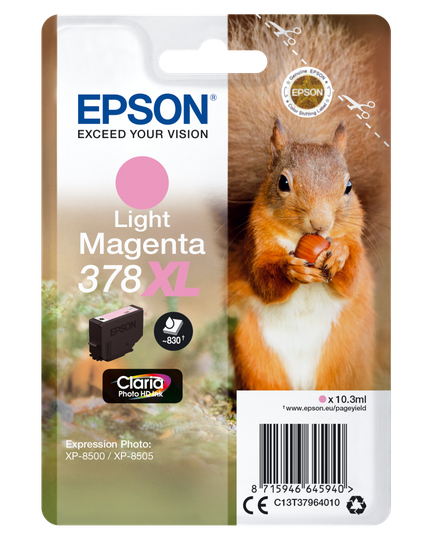 EPSON SQUIRREL 378 LIGHT MAGENTA XL SINGLE