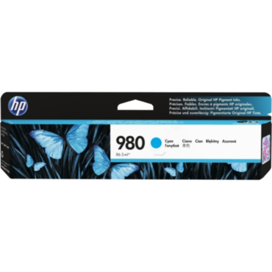 HP 980 Mustepatruuna syaani, 6600 sivua