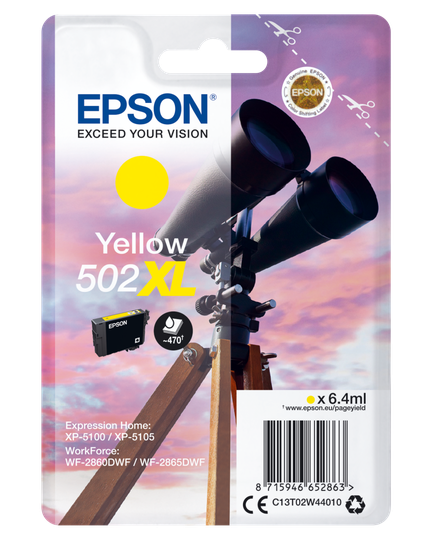 EPSON Singlepack Yellow 502XL Ink