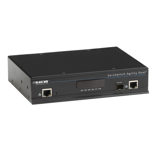 BLACK BOX AGILITY KVM OVER IP MATRIX RECEIVER - DUAL-HEAD, DUAL-LINK DVI-D, USB 2.0