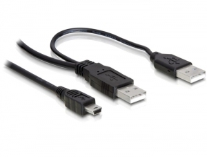 Description This USB Y-cable By Delock Can Be Connected To 2 Free USB Ports Of Your PC Or Notebook