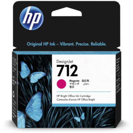 HP 712 Mustepatruuna magenta