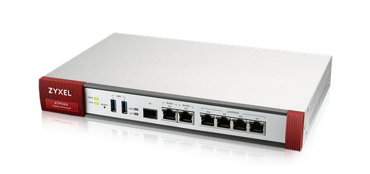 ZYXEL ATP 10/100/1000, 2*WAN, 4*LAN/DMZ PORTS, 1*SFP, 2*USB WITH 1 YR BUNDLE