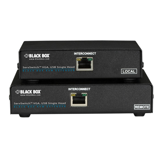 BLACK BOX KVM EXTENDER - VGA, USB-HID, DUAL-ACCESS, CATX