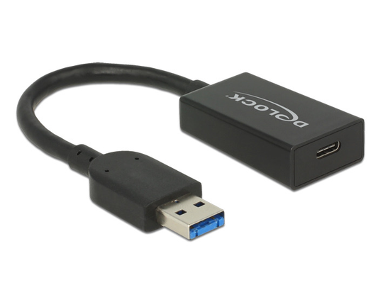 Sovitin USB-C Naaras - USB-A Uros, USB 3.1 Gen 2, Jopa 10 Gbps, Etron EJ179V -piirisarja, 0,15 M Kaa