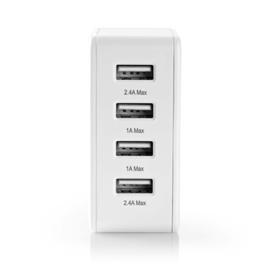 Nedis USB -latausasema, 4 USB-porttia, 4.8A