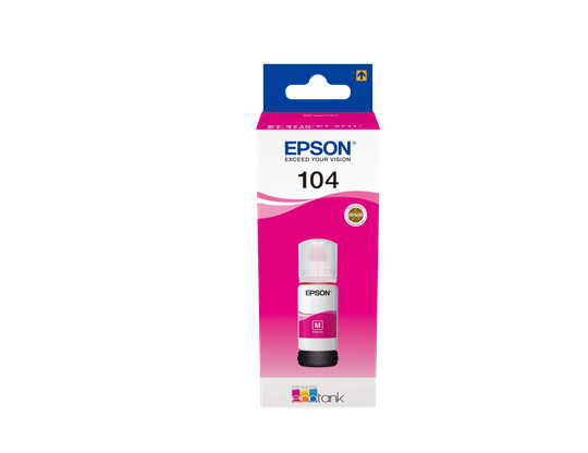 EPSON ECOTANK 104 MAGENTA INK BOTTLE