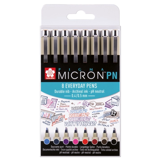 Sakura Pigma Micron PN 8 kpl