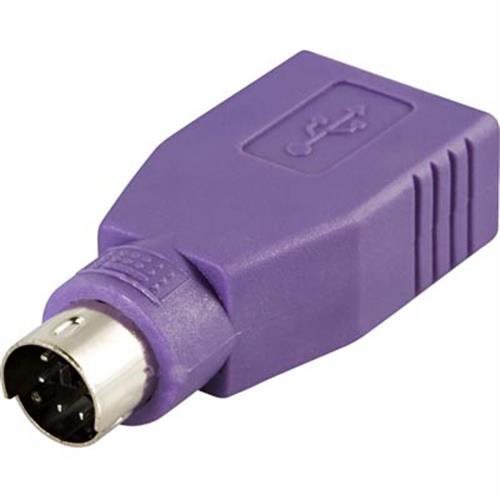 USB - PS/2-sovitin, Toimii Hiirien Ja Näppäimistöjen Kanssa, USB Type A Naaras - PS/2 Uros, Viole