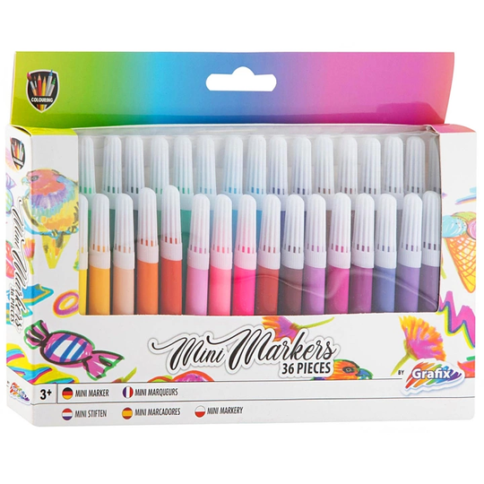 Grafix Mini Markers 36-set