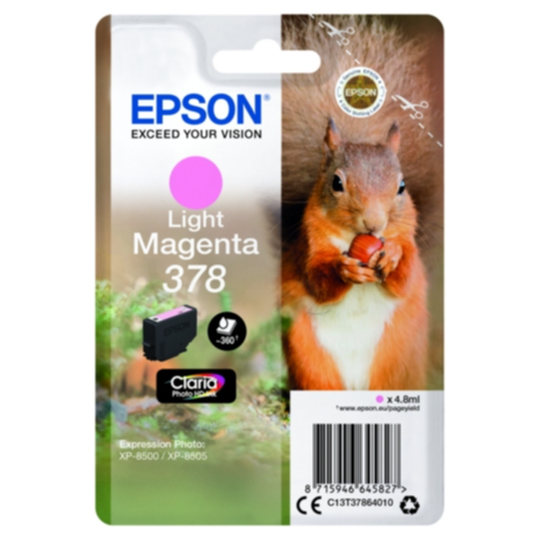 Epson 378 Mustepatruuna vaalea magenta, 360 sivua