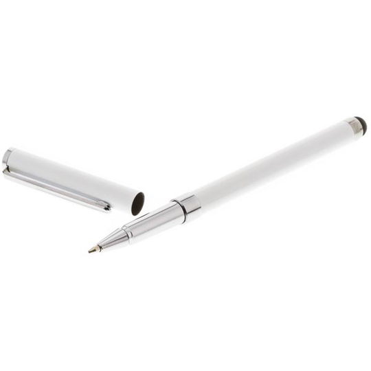 Stylus kosketunäytökynä kuulakärkikynä musta muste valk.