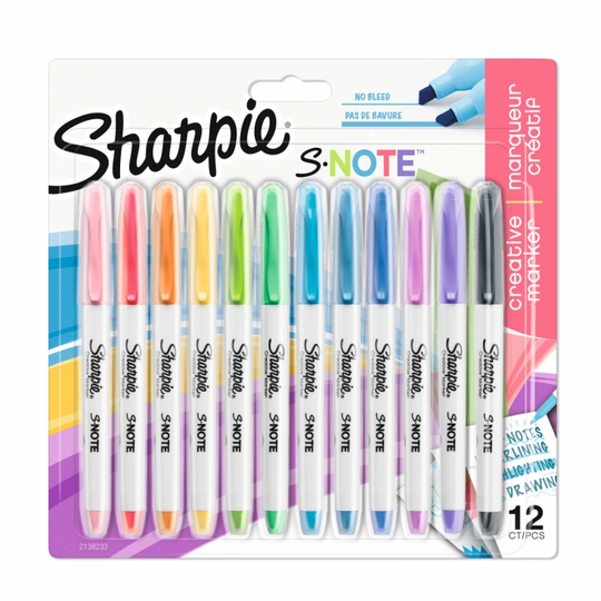 Sharpie S-note 12-setti