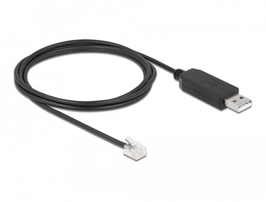 This USB To RS-232 RJ12 Adapter Cable By Delock Is Suitable For The PC Operation Of Hand Control Box