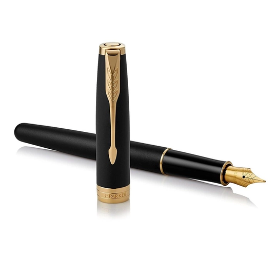 Parker Sonnet Musta/Kulta Täytekynä Medium