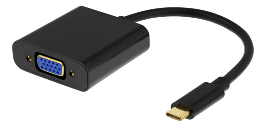 Sovitin USB 3.1 - VGA + 3,5 Mm, USB-C Uros - VGA Naaras, 1080p Taajuudella 60 Hz, Kullatut Liittimet