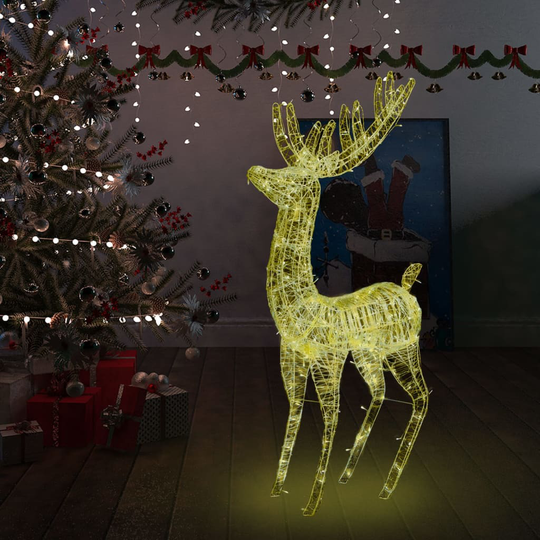 vidaXL XXL Jouluporo akryyli 250 LED-valoa 180 cm lämmin valkoinen