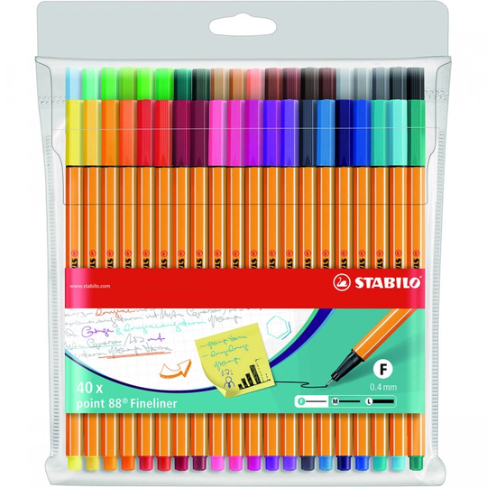 Stabilo Point 88 Fineliner 40 kpl
