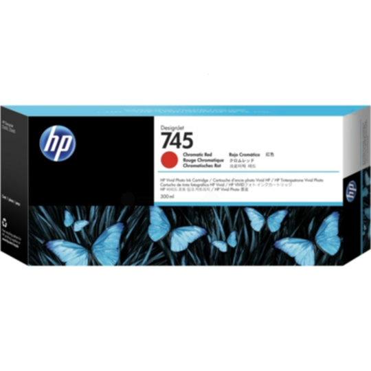 HP 745 Mustepatruuna punainen