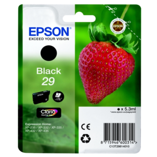 Epson 29 Mustepatruuna musta, 175 sivua