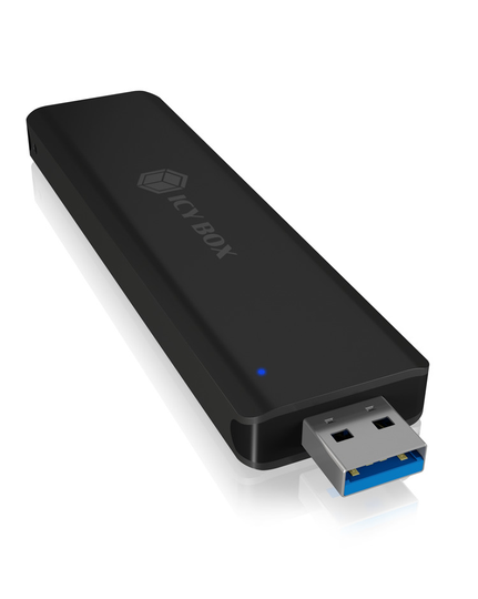 External USB 3.1 Gen 2 Enclosure For M.2 SATA SSD, Black