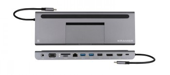 KRAMER KDOCK-4 -C TO ADAPTER USB TYPE-C-HDMI/DP/RJ45/USB/SD/PD/VGA/AUDIO3.5