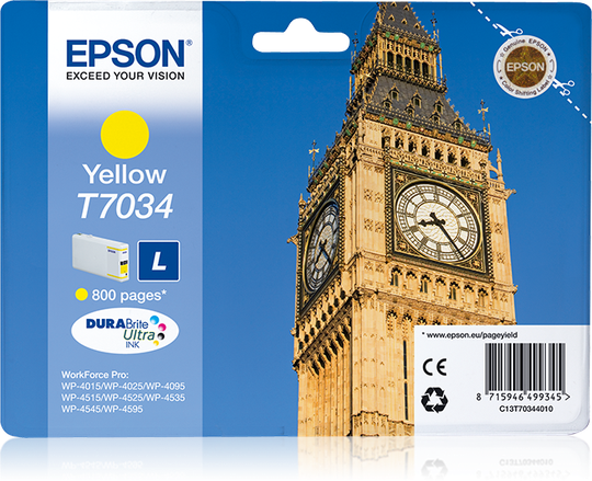 EPSON Cartridge L Yellow For WP 4000/450