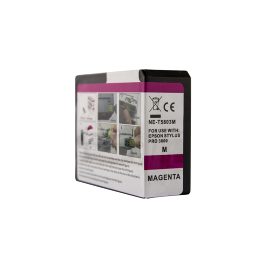 Mustepatruuna, korvaa Epson T5803, magenta, 84 ml